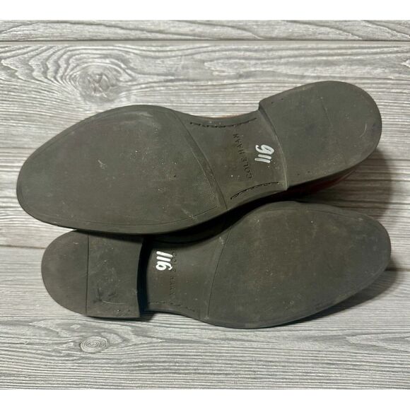 Cole Haan Wayne Cap Toe Oxford British Tan Leather Dress Shoes C30689 Mens 12 M - Picture 6 of 10